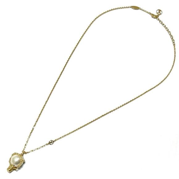 LOUIS VUITTON Gold Necklace - Picture 1 of 9